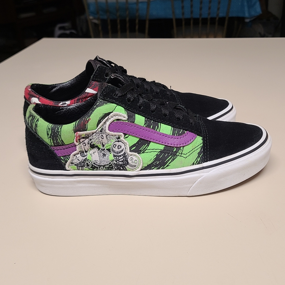 Vans X Nightmare Before Christmas old skool skateboard sneakers size 7 1/2 - Picture 8 of 13